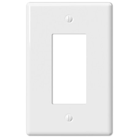 AMERELLE Metro White 1 gang Ceramic Rocker Wall Plate 3000RW